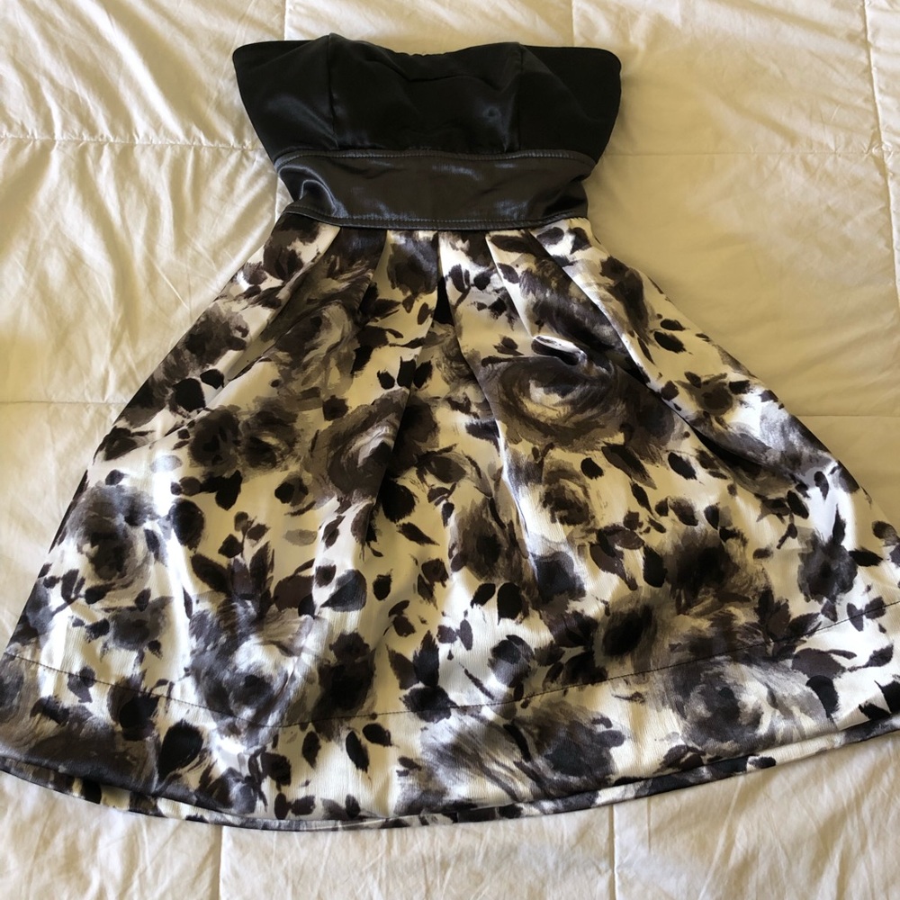 Party Dress black, white and grey